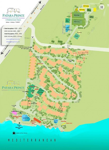 Club Patara Site Map